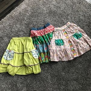 3 Matilda Jane skirts size 8